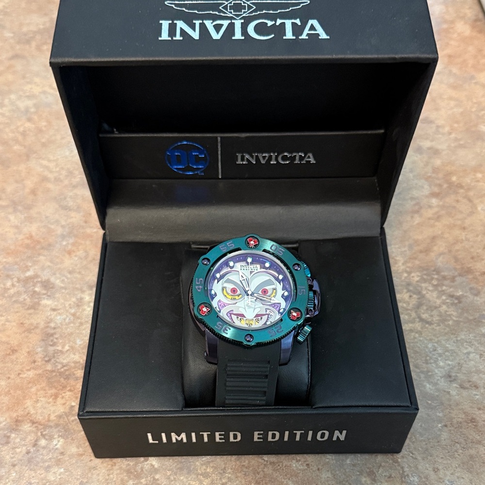 Invicta Limited Edition Watch with Black and Green Accents